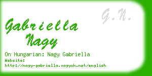 gabriella nagy business card